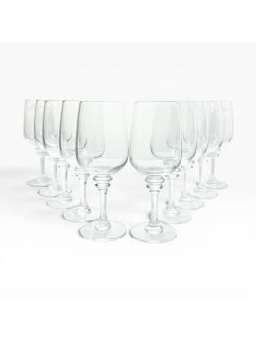 Pottery Barn “Claro” Set of 10 Water Glasses 9” 18oz
